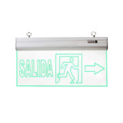 Señalética emergencia de Salida LED con Flecha Derecha 5W Luz Verde 220V