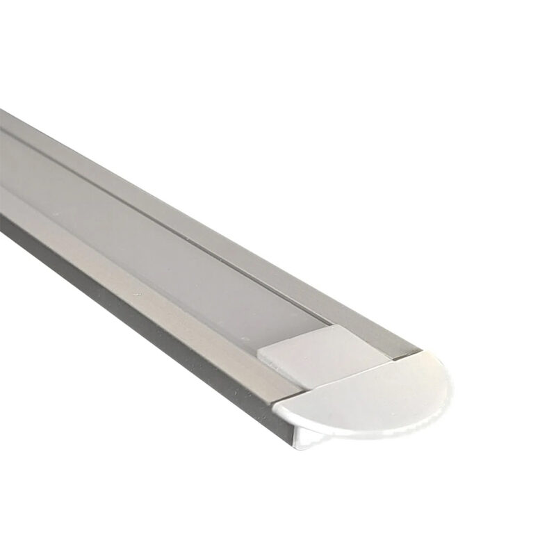 Perfil empotrado plano para cinta LED 2 Mts - Imagen 2