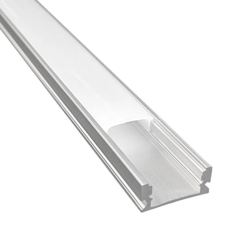 Perfil sobrepuesto plano para cinta LED 3 Mts - Imagen 2
