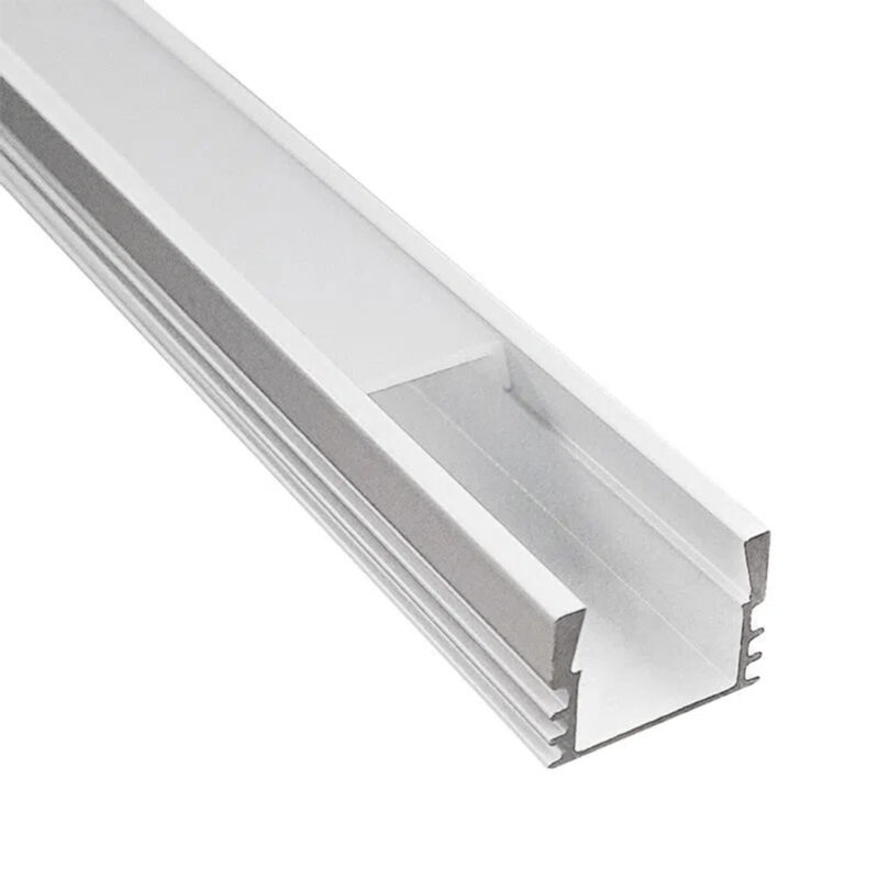 Perfil sobrepuesto alto para cinta LED 3 Mts - Imagen 2