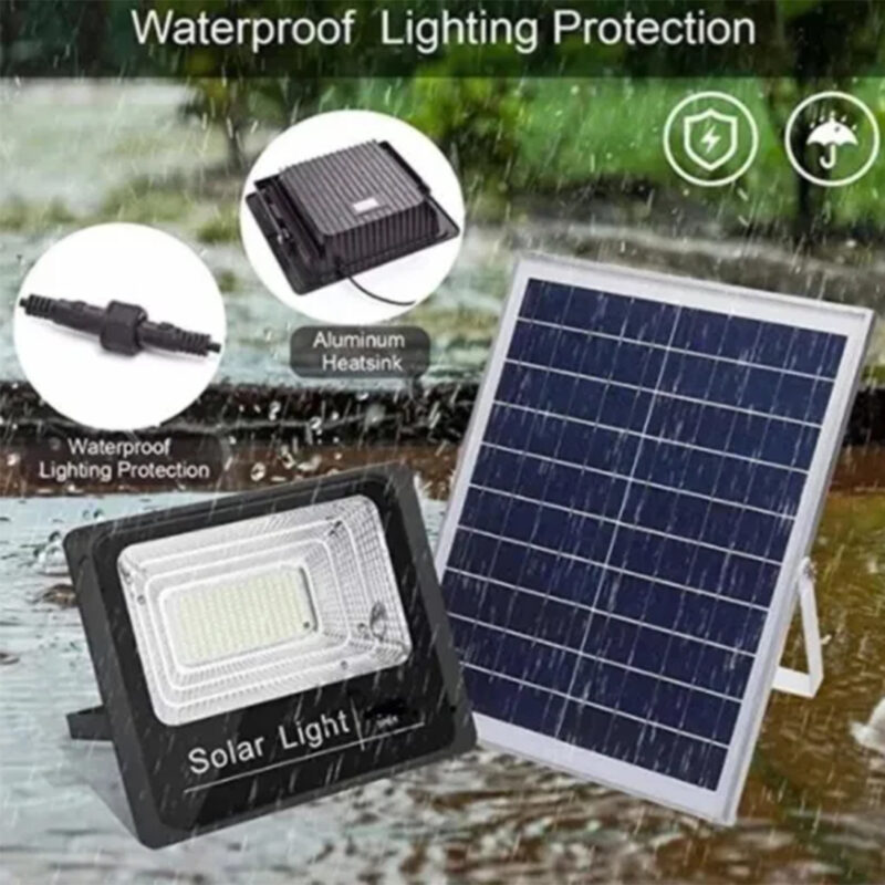 Proyector Solar LED 60W con control remoto y panel solar por separado - Imagen 2