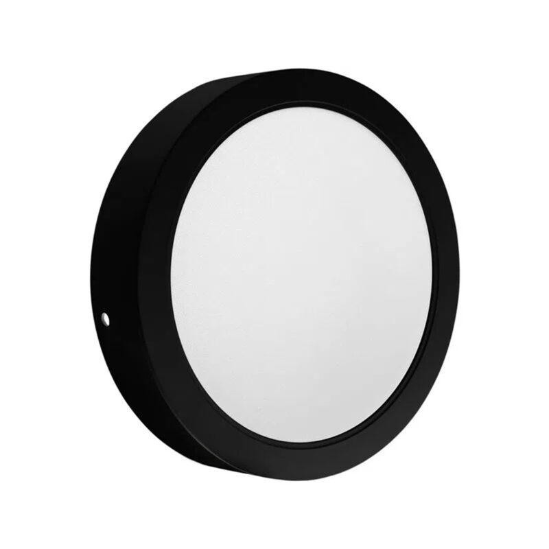 Plafón Slim Circular Negro 18W 220V - Imagen 2