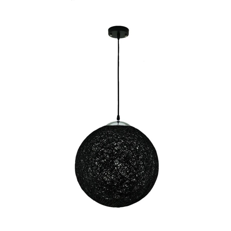 Lámpara colgante Canope, Hilo negro 1*E27 IP20 220V
