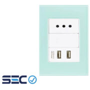 Tomacorriente con doble USB
