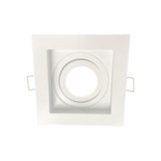 PORTA GU10 RETRAÍDO BLANCO CUADRADO