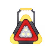 Triángulo de Seguridad LED Solar USB 10W 6000K, Luz Roja Emergencia