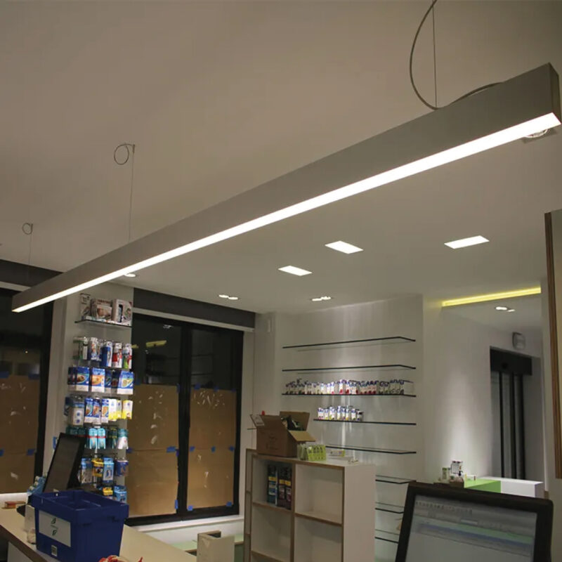 Luminaria Lineal Led, Carcasa Gris 40W - Imagen 2