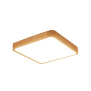 Plafón LED Cuadrado 76W Madera CCT 220V