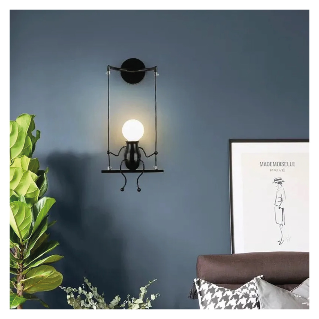 Apliqué muro Porky II 1*E27 - Imagen 3