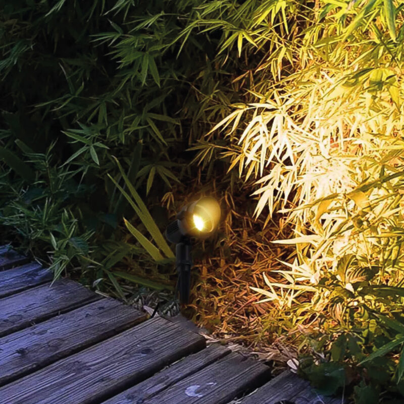Estaca para ampolleta jardín con visera - Imagen 3