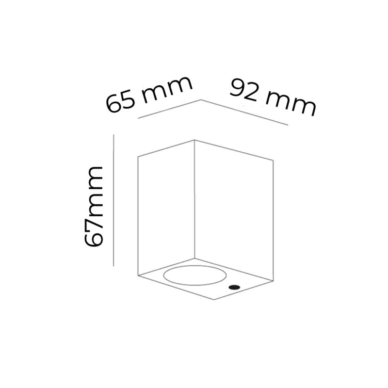 Apliqué muro Quad 1*Gu10 - Imagen 3