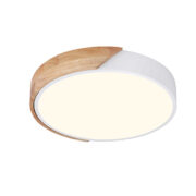 Plafón LED Blanco Madera 36+36W CCT