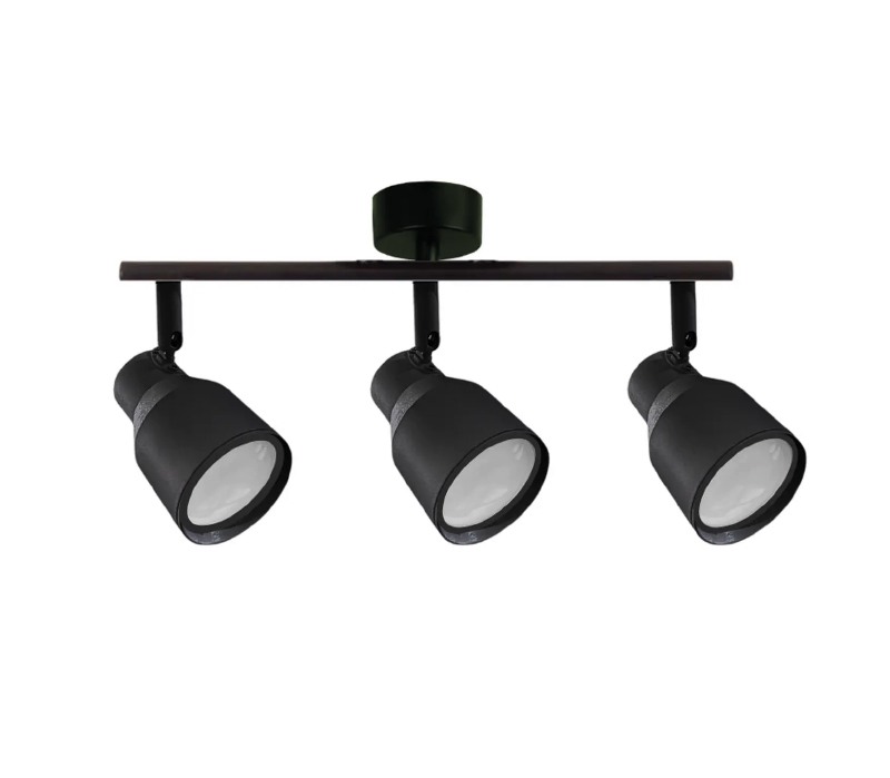 Apliqué cielo o muro negro 3*GU10